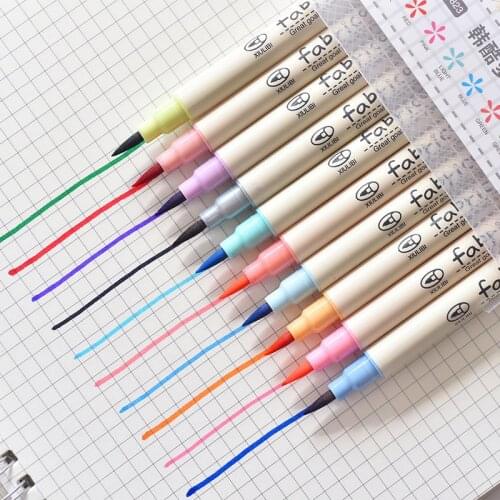 10pcs touch marker set write brush pen liner Color Calligraphy markers pen art supplies Drawing for manga painting sets