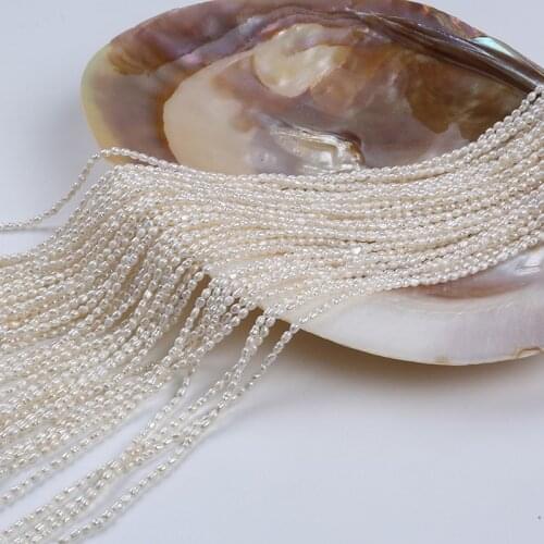 2-2.5mm Cheap Rice Shape Pearl Natural Freshwater Pearl For Jewelry Making