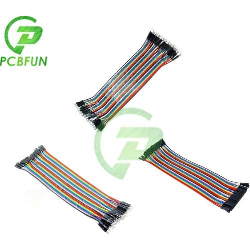 15CM 20CM 40 Pin Dupont Jumper Line Wire Male to Male Female to Male Female to Female Jumper Wire Eclectic Cable Cord DIY