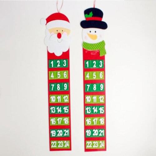 Hanging Advent Calendars Christmas Decorations Hotel Family Pendant Christmas Decorations for Home Made By Hand