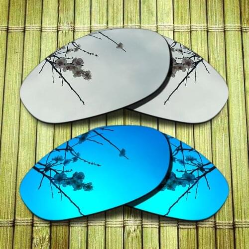 Polarized Replacement Lense For-Oakley Monster Dog Sunglasses Frame - Chrome & Blue Combine Options
