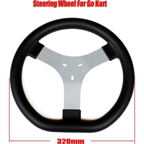 320mm Steering System Competitive karting Steering Wheel For UTV Motorcycle Accessories of Go kart Karrting 150cc