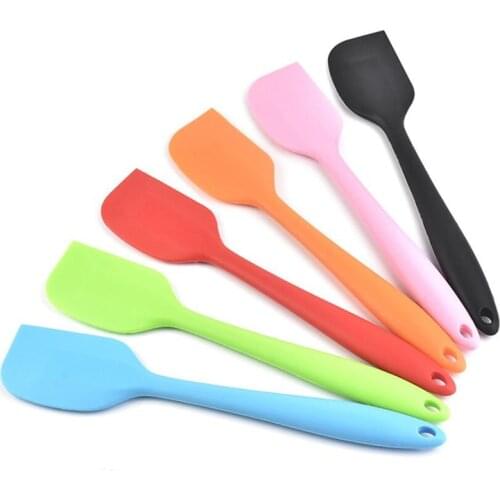 Multicolor Food Grade Non Stick Butter Cooking Silicone Spatula Set Cookie Pastry Scraper Cake Baking Spatula Silicone Spatula