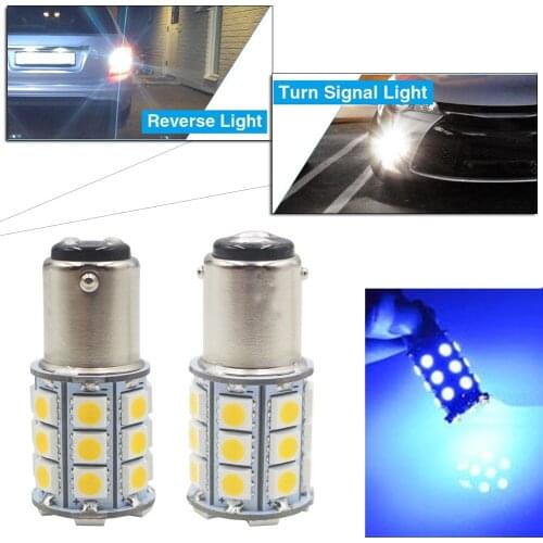 Blue 27-SMD BA15D Cabin Marine Boat LED Interior Lights Bulbs 1004 1076 1142