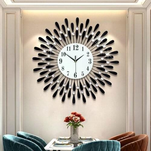 Nordic Large Silent Wall Clock Modern Design Metal Creative Wall Clock Living Room Kids Relogio Parede Home Decoration BA1