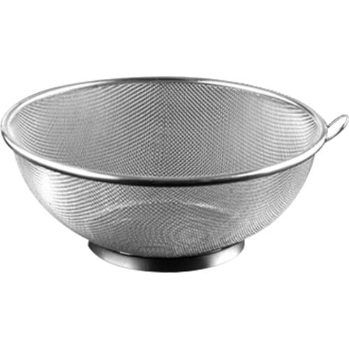Stainless Steel Drain Basket/Wash Basin/Rice Bowl Dense Gauze Design for Kitchen Supplies Kitchen Accessories WWO66