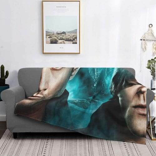 Supernatural Blankets Fleece Spring Autumn Horror Multi-function Lightweight Thin Throw Blanket for Bedding Couch Bedding Throws