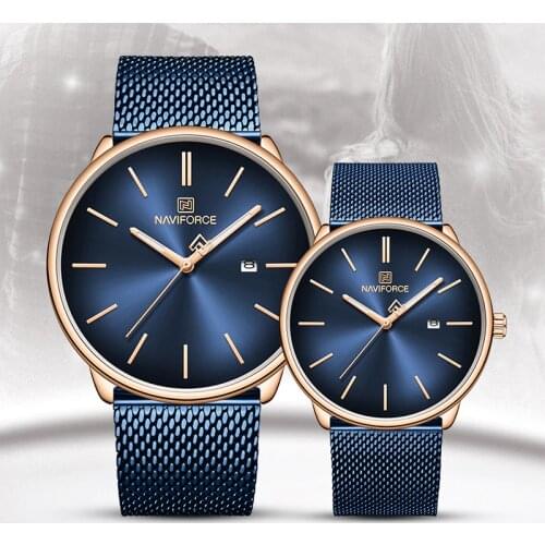 Top brand NAVIFORCE Mens watches Quartz simple men watch male watch Wristwatch Waterproof men Couple table Relogio Masculino