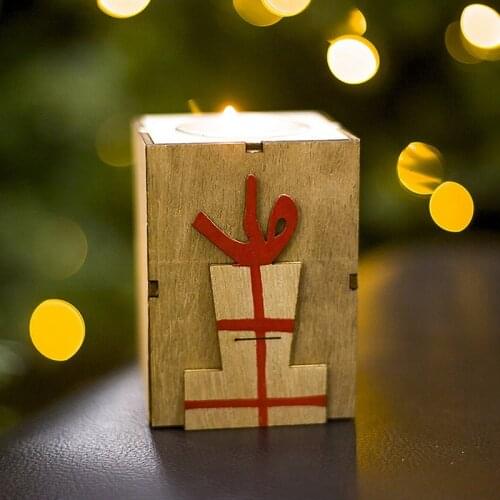 Christmas Centerpieces Wood Candlestick for Wedding Table Decoration Natural Wood Candle Holder Stand Christmas Home Decor