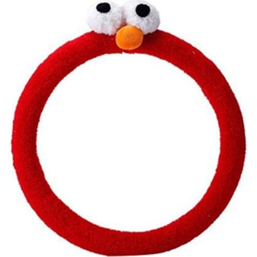 Funny Car Steering Wheel Cover Cute Cartoon Universal Interior Accessories Car Covers Cartoon Big eyes Car-Styling