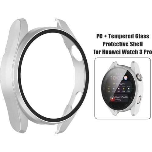 Tempered Smartwatch Glass Cover for Huawei Watch 3 Pro Case Hard Full Screen Protector Scratch-resistant Bumper Film Shell Guard