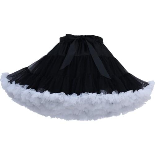 Women Vintage Retro 1950s Tulle Tutu Skirt Petticoat Crinoline Underskirt Ballet Rockabilly 2021