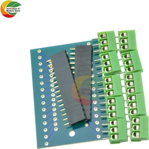 Ziqqucu NANO IO Terminal Adapter Module for Arduino Controller V1.0 DIY Kit Nano IO Expansion Board
