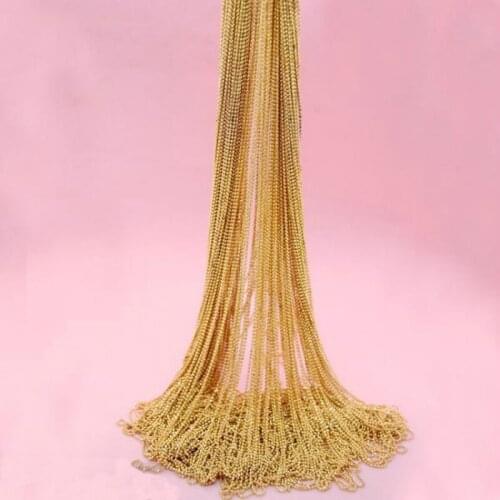 1M/pack Nail Art Metal Chain Fashion Gold/Silver Steel Ball Chain Nail Art Decorations Accessories DIY