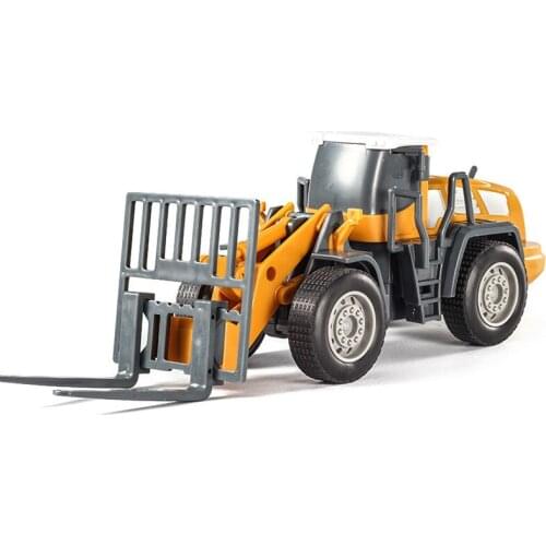 1PCS DIY Childrens Large Assembly Inertia Simulation Engineering Truck Forklift Roller Bulldozer Car Model High Quality Plastic