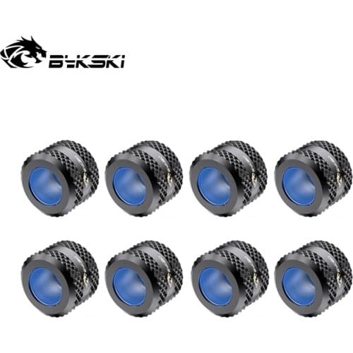 Bykski 8pcs/lot Water Cooling Fitting OD12mm 14mm 16mm Hard Tube Fitting G1/4'' Computer Accesspries Fitting use for Rigid Tube