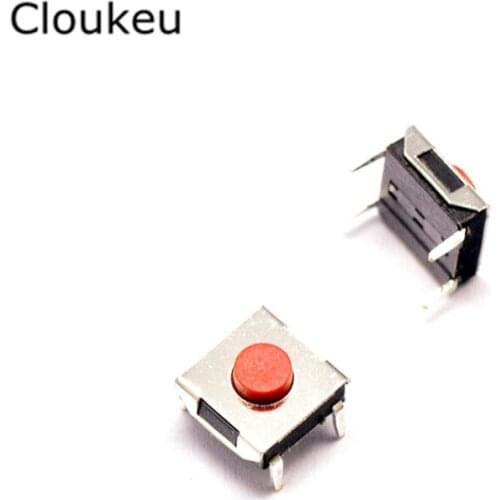 6*6*3.1mm DIP4 Touch micro switch Red 6x6x3.1H Push Button Switch 100Pcs