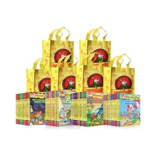 72 Book Geronimo Stilton Complete Set 1-72 Humor Adventure Explore Brave Comic Fiction Parent Child Kids Story English Book