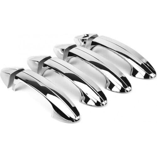 8 pcs Car Chromium Electroplating Door Handle Cover Trim for Ford Fiesta 2009 2010 2011 2012 Brand New Auto Accessories
