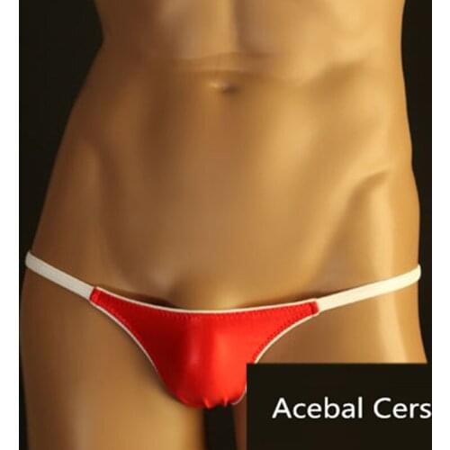 Acebal Cers 2017 Brand gay men underwear Gay G-String Nylon Mens Bikini Jockstraps Underwear Mens T-Shirt Underwear XXL