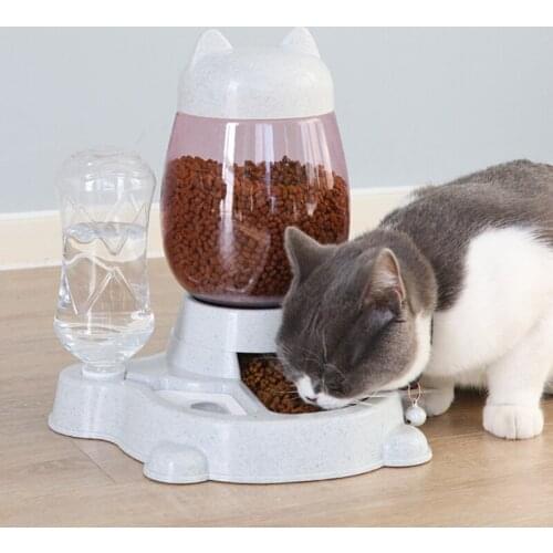 Pet Automatic Feeder Dog Cat Drinking Bowl For Dogs Water Drinking Feeder Cat Feeding Large Capacity Dispenser Pet Cat Dog 2020