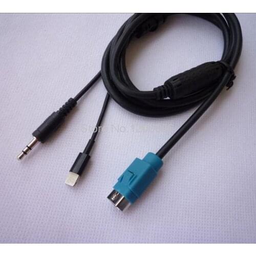 For Alpine KCE-236B Car New CD Aux Audio Charging Cable Mp3 Input for iPhone 5 6