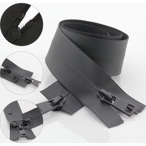 Black 5# Nylon Waterproof Zippers Double Sliders Invisible Zipper For Sewing Jackets Sports Sewing Zippers DIY Crafts