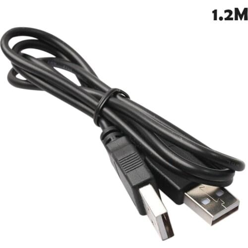 Black 0.5/1.2M Double USB Computer Extension Cable USB 2.0 Type A Male to A Male Cable Hi-Speed 480 Mbps Data Cables Data Line