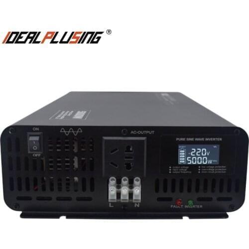 Long life 5kw 12v 24v 48v 60v 72v 84V dc to 100v 110v 120v 220v 230v 240v ac pure sine wave inverter with lcd display