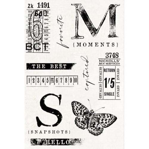 Background stamp Clear Stamp for Scrapbooking Transparent Silicone Rubber DIY Photo Album Decor F197