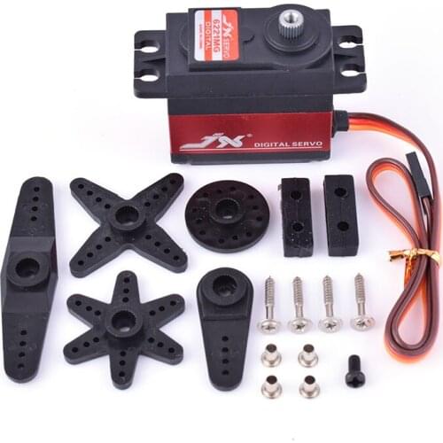 Hot JX PDI-6221MG 4.8-6.0V 20KG 0.16 Sec Large Torque Metal Gear Digital Core Servo For RC Car Helicopter RC Model Accessories