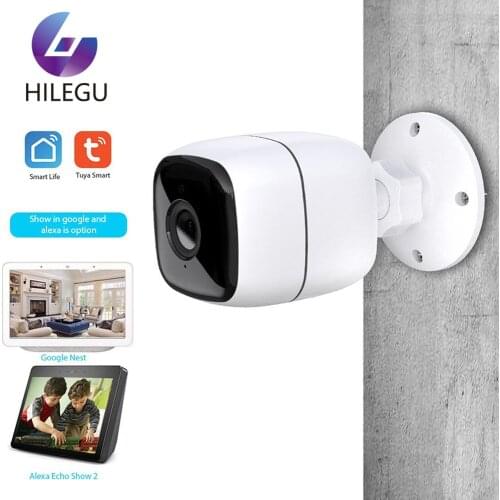 IP Camera 1080P Tuya Home Security Outdoor Night-Vision Remote Monitor Outdoor Rainproof WiFi Wireless Work With Smart Life