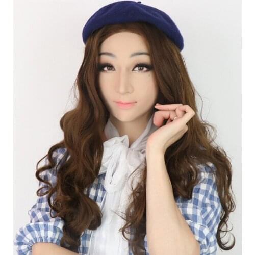 New Transgender Silicone Shemale Artificial Mask Skin Crossdresser Dress Sexy Party Supplies Shemale Artificial Cosplay Latex