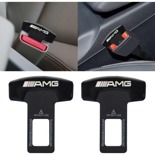 Quality Alloy Car Seat Belt Cover Clip Safety Belt Plug For Mercedes Benz AMG W212 W213 W205 AMG W177 V177 W247 W176 GLA GLC