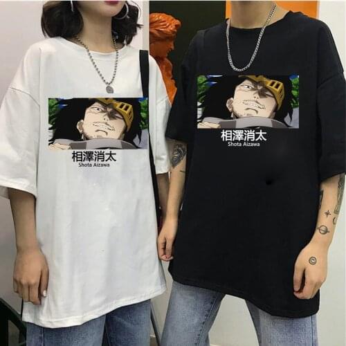 2020 My Hero Academia T Shirt Men Fashion Tshirt Boku No Hero Academia Anime Shota Aizawa t-shirt Graphic Tops Tees Male