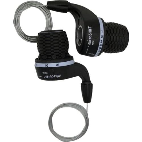 For Shimano Compatible Set Cycling Bike Microshift Twist Grip Gear Shifters Trip Derailleur 6, 7 /8 Speed Conjoined DIP