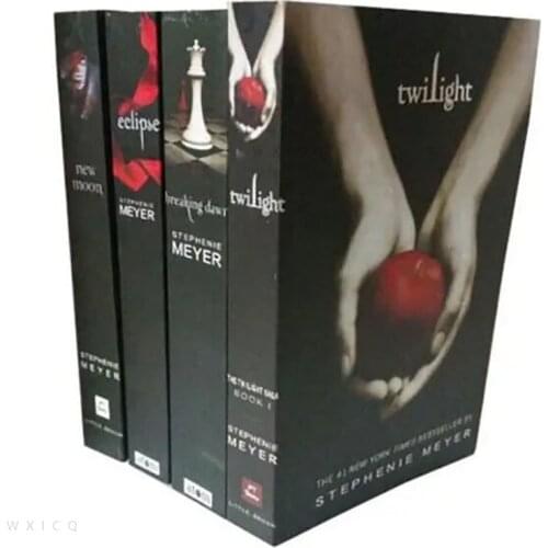 The Twilight Saga Boxed Set (Book 1-4) kids story books Adult Foreign Novels English Story Book for Kids new moon eclipse