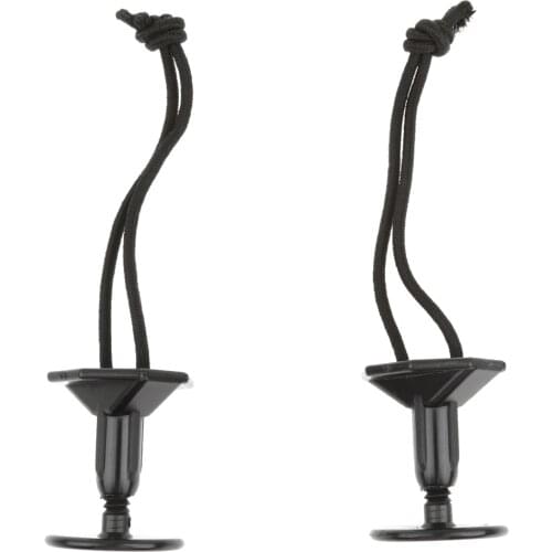 New Arrival 2pcs Black Bodyboard Surfboard Leash Plug with 12cm Cord String Plastic Safety Water Sports Surfing Accessories