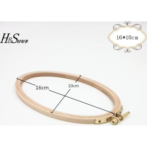 6x 4 inch Beech Oval Embroidery Hoops For Working Counted Cross Stitchand Embroidery Oval Rings Wooden Embroidery Hoop Wreath
