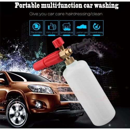 High Pressure HD Brass Foam Gun With 1L Measuring Bottle For Karcher K Series Vehicle Car Washer Compatible Snow Foam Lance