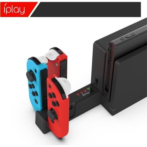 Switch portable mini USB small four charge NS JoyCon left and right small handle seat charging base charger game gear