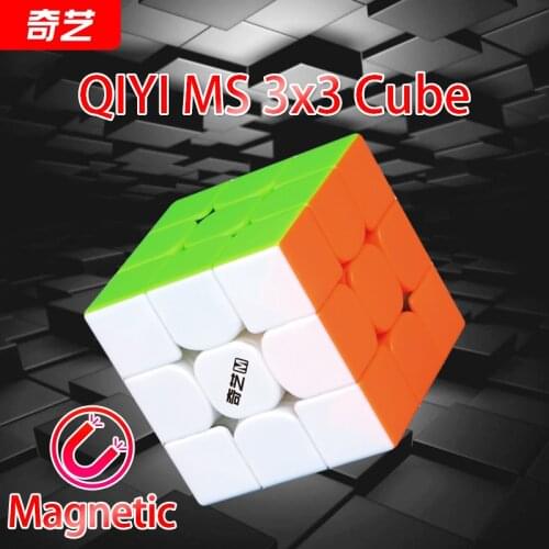 QiYi MoFangGe Qiyi MS Series 3x3x3 Magnetic Magic Cube Professional Cube Puzzle Stickerless Magnets Qiyi M S Speed 3x3 Cube