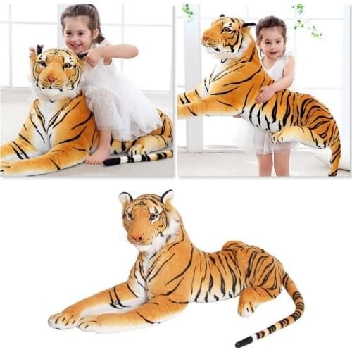 30/40cm Lifelike Tiger Leopard Plush Toys Home Decor Stuffed Cute Animals Dolls Soft Real Like Pillow For Kids Boys Gift