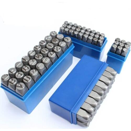 Chrome vanadium steel alloy A-Z stamping rivet printing 0-10mm hand-numbered 0-8 numbers English chapter symbols die rivets