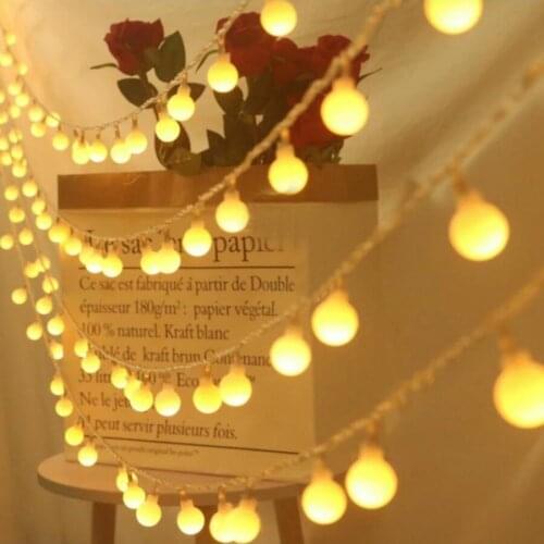 50M 400LED Fairy String Light Christmas LED Globe Ball Garland Lights 8 Modes Outdoor Garden Wedding Party Holiday Decor Lights