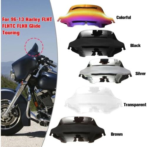 8 inch Motorcycle Wind Deflector Spoiler Windshield Windscreen for Harley/Electra/Street Glide Bike FLHX FLHTK 1996 97-2012 2013