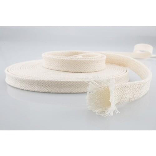 High Quality Audiocrast 10MM 18MM 100%Cotton Braided Tube Hollow Rope Cover Sleeve Electric Wire Cable Braided Cable Sleeve