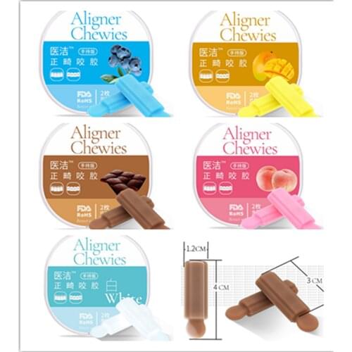 10box/20pcs Teeth Aligner Chewies for Dentist Patient Retainer Seaters Orthodontic Teeth Braces Soft Hard