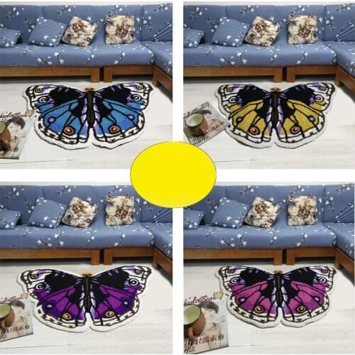 3D Geometry Butterfly pattern Carpets for Living Room Bedroom Area Rugs Child Room Play Floor Rug Cartoon Printing Kids Game Mat