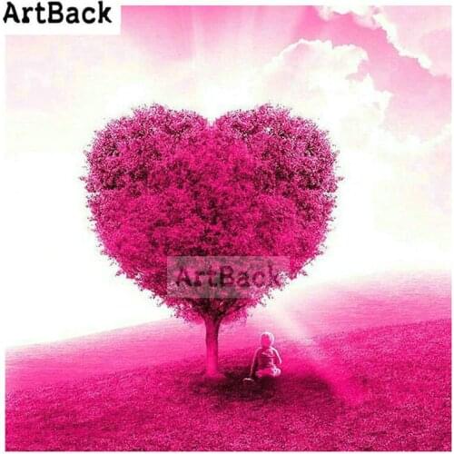Full square drill 5d diamond painting heart icon stick drill embroidery 3d diamond embroidery artwork gift